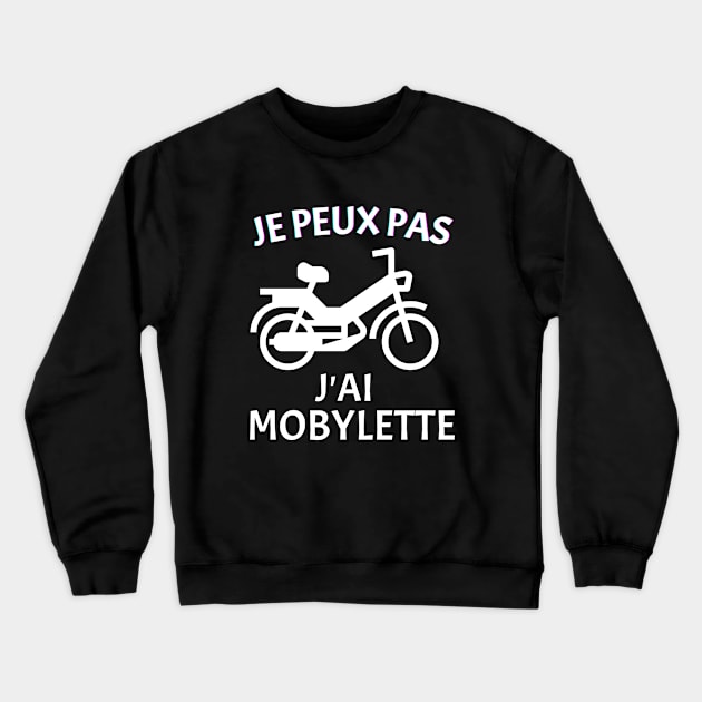 Je Peux Pas J'ai Mobylette 103 Crewneck Sweatshirt by soufyane